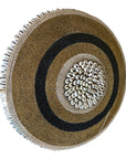 African Beaded Shield - Gold/Black/Plain - eyahomeliving