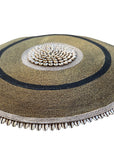 African Beaded Shield - Gold/Black/Plain - eyahomeliving