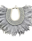 Grey Feather Wooden Collar BACK IN STOCK - eyahomeliving