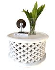 Bamileke Tables - White - eyahomeliving
