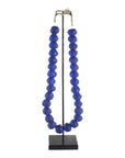 Ghanaian Glass Beads Imported - Royal Blue - eyahomeliving