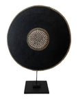 African Beaded Shield - Black - eyahomeliving