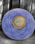 African Beaded Shield - Blue Mesh - eyahomeliving