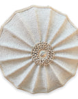 African Beaded Shield - Umbrella White - eyahomeliving