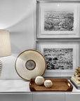 African Beaded Shield - White - eyahomeliving