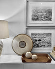 African Beaded Shield - Umbrella White - eyahomeliving