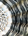 African Beaded Shield - Umbrella - Mesh B/W - eyahomeliving