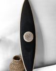 African Beaded Shield - Long Black - eyahomeliving