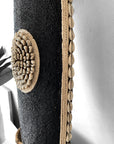 African Beaded Shield - Long Black - eyahomeliving