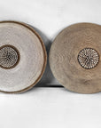 African Beaded Shield - White - eyahomeliving