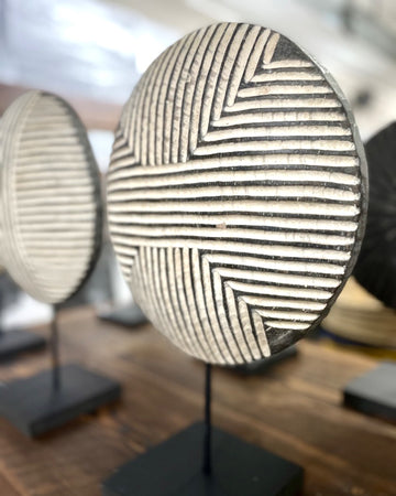 African Wooden Shield -  Wooden Round