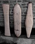 African Wooden Shield - Long -Tribal - eyahomeliving