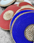 African Beaded Shield - Assorted Colours Plain - eyahomeliving
