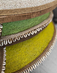 African Beaded Shield - Assorted Colours Plain - eyahomeliving