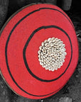 African Beaded Shield - Red/Black - eyahomeliving