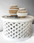 Bamileke Tables - White - eyahomeliving
