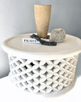 Bamileke Tables - White - eyahomeliving