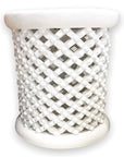 Bamileke Tables - White - eyahomeliving
