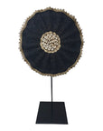 African Beaded Shield - Black - eyahomeliving