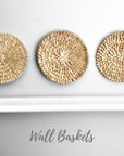 Porcupine Wall Baskets - Natural - eyahomeliving