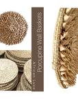 Porcupine Wall Baskets - Natural - eyahomeliving