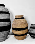 Buhera Baskets - Black Stripe - eyahomeliving