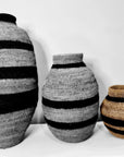 Buhera Baskets - Black Stripe - eyahomeliving