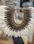 Spike Feather Shell Collar - eyahomeliving