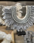 Grey Feather Wooden Collar BACK IN STOCK - eyahomeliving