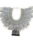 Grey Feather Wooden Collar BACK IN STOCK - eyahomeliving
