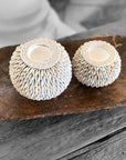 Cowrie Shell Tea Lights - eyahomeliving