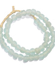Ghanaian Glass Beads Imported - Clear/Aqua - eyahomeliving