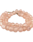 Ghanaian Glass Beads - Rose/Blush - eyahomeliving