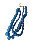 Ghanaian Glass Beads Imported - Royal Blue - eyahomeliving
