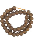 Ghanaian Glass Beads Imported - Mocha Brown - eyahomeliving