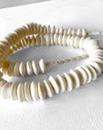 Ashanti Saucer Beads - White - eyahomeliving