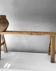Chinese Elm Wood Bench - eyahomeliving