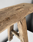 Chinese Elm Wood Bench - eyahomeliving