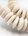 Ashanti Saucer Beads - White - eyahomeliving