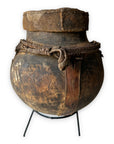 Vintage Turkana Round Pot Container - Kenya NEW - eyahomeliving