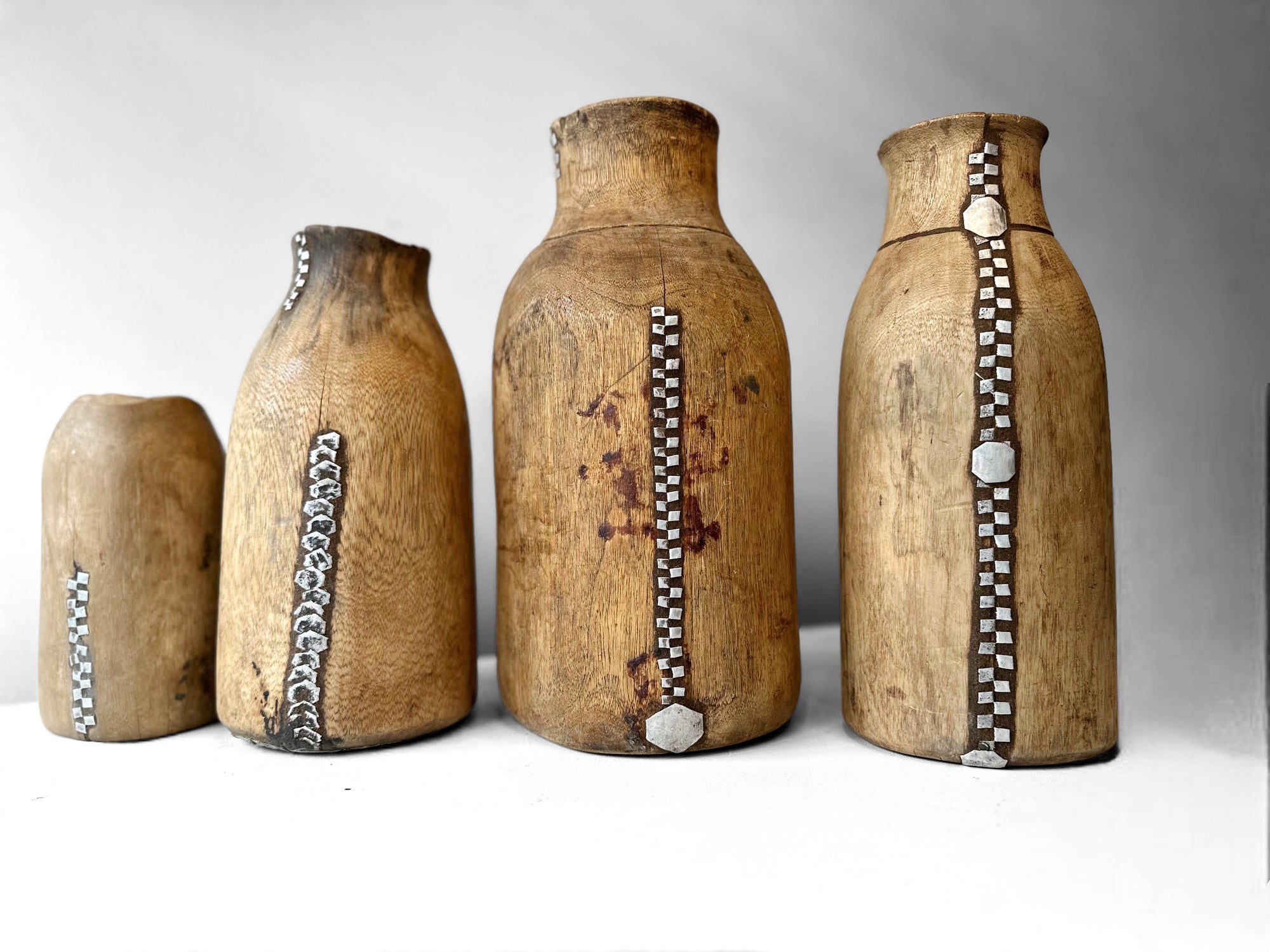 Tutsi Wooden Vases - Rwanda (L) - eyahomeliving