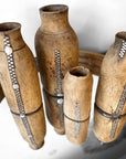 Tutsi Wooden Vases - Rwanda (L) - eyahomeliving
