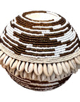 NEW - SHELL / Beaded Tea Lights - White/Copper - eyahomeliving