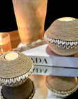 Manila Rope and Cowrie Shell Tea Lights - Natural