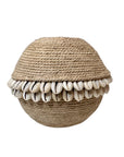 Manila Rope and Cowrie Shell Tea Lights - Natural