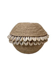 Manila Rope and Cowrie Shell Tea Lights - Natural