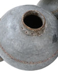 Antique Riveted Metal Water Pot - INDIA