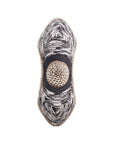 African Beaded Shield - Peanut Black / White
