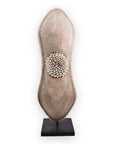 African Beaded Shield - Peanut Cappuccino