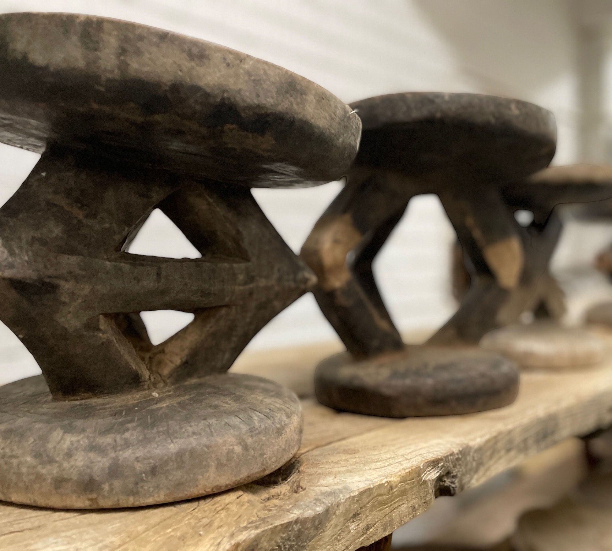 Vintage Tonga Stools (Decorative)